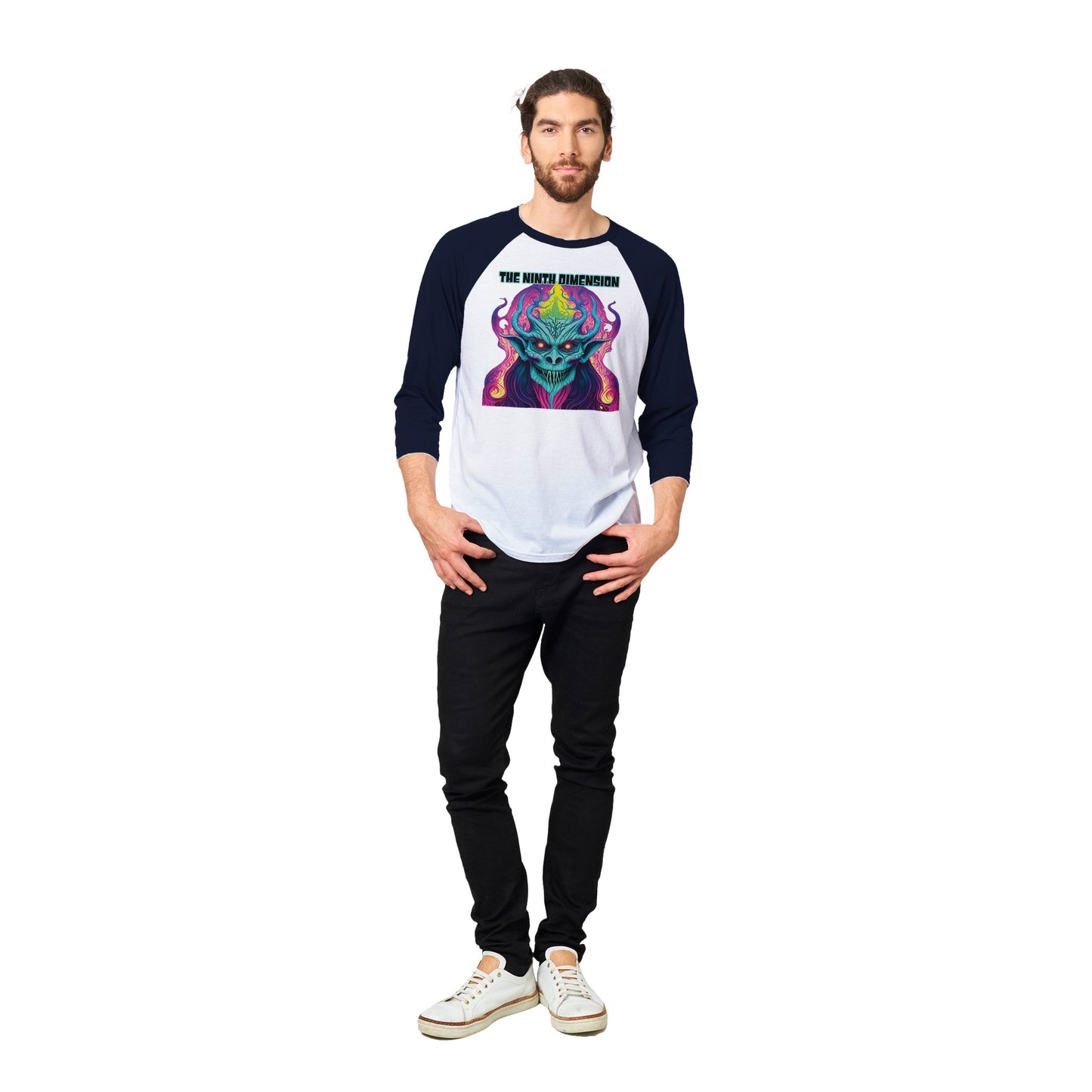 DEMON WITCH - Unisex 3/4 sleeve Raglan T-shirt