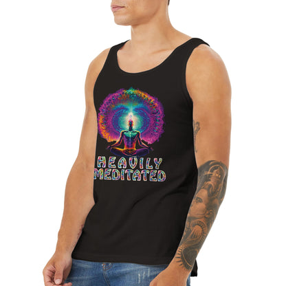 HEAVILY MEDITATED - Premium Unisex Tank Top