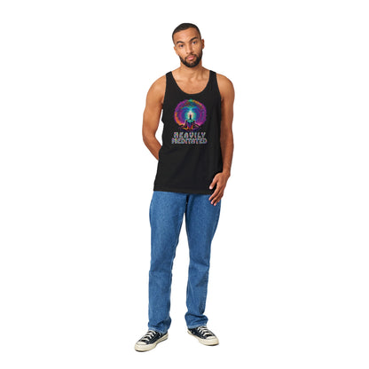 HEAVILY MEDITATED - Premium Unisex Tank Top