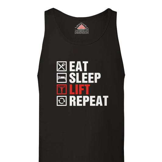 EAT SLEEP LIFT REPEAT - TANK TOP