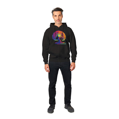 AUTUMNAL EQUINOX 2023 DOUBLE SIDED HOODIE - Premium Unisex Zip Hoodies