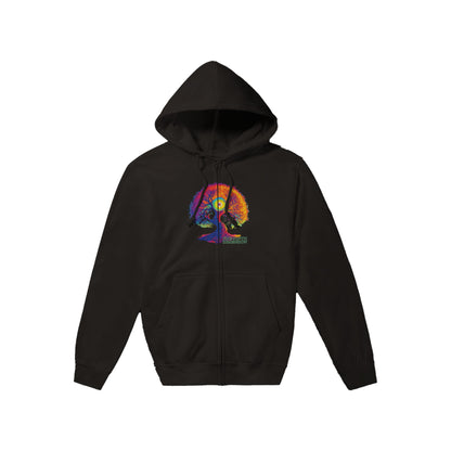 AUTUMNAL EQUINOX 2023 DOUBLE SIDED HOODIE - Premium Unisex Zip Hoodies