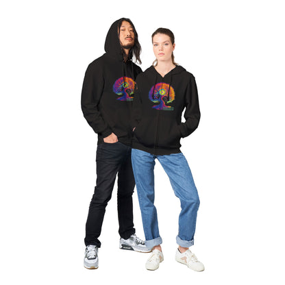 AUTUMNAL EQUINOX 2023 DOUBLE SIDED HOODIE - Premium Unisex Zip Hoodies