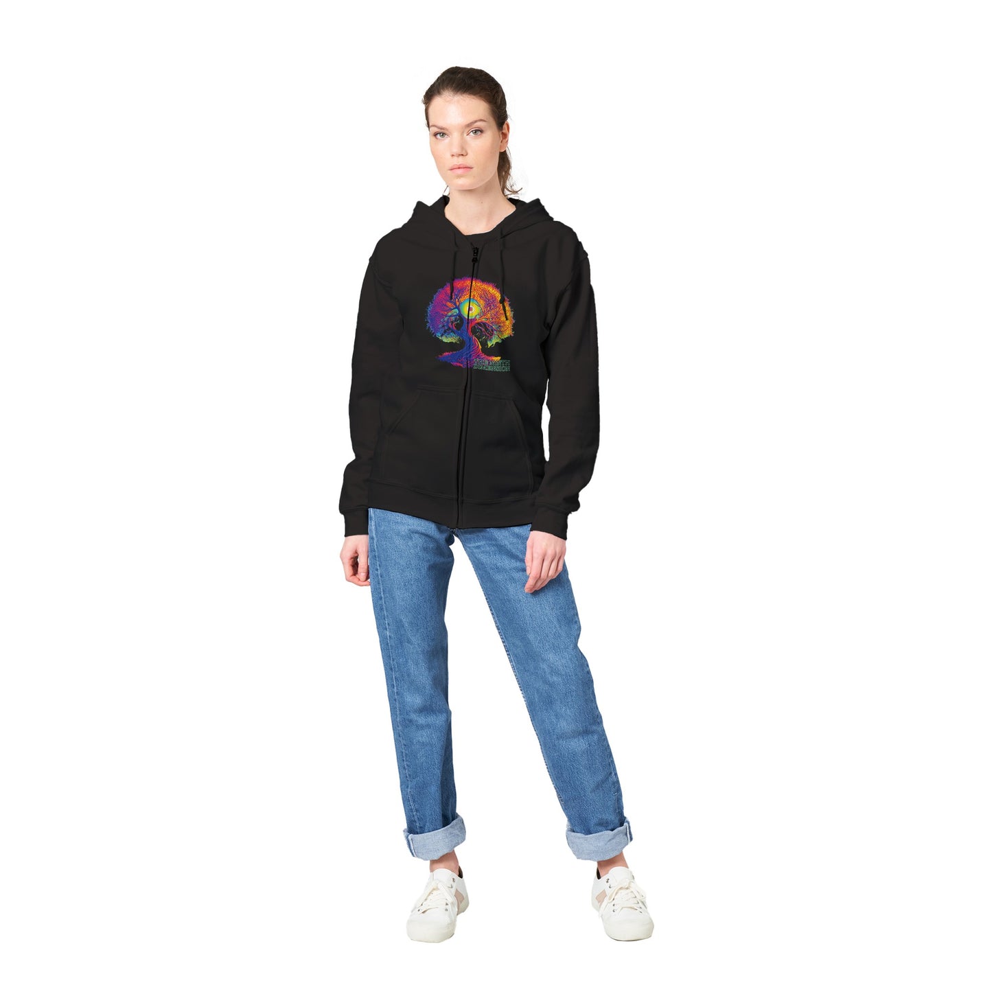 AUTUMNAL EQUINOX 2023 DOUBLE SIDED HOODIE - Premium Unisex Zip Hoodies